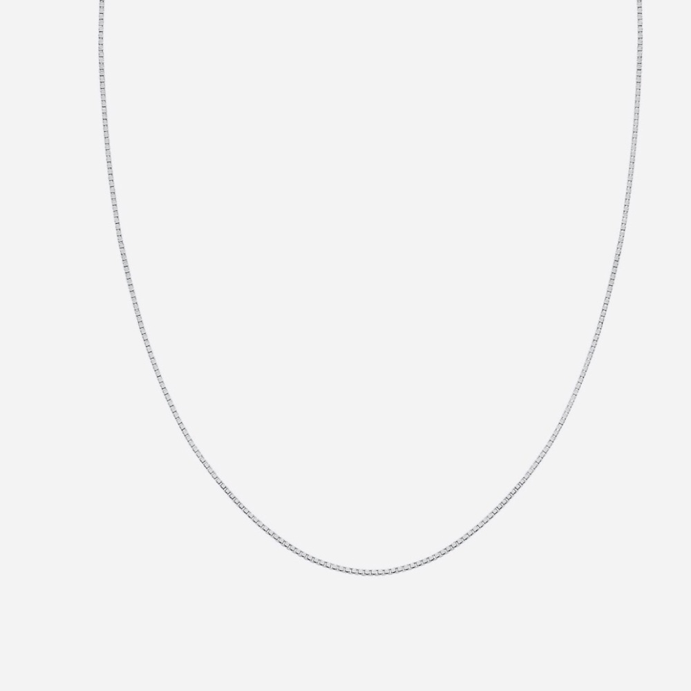 PRIMROSE Sterling Silver Box Chain Necklace